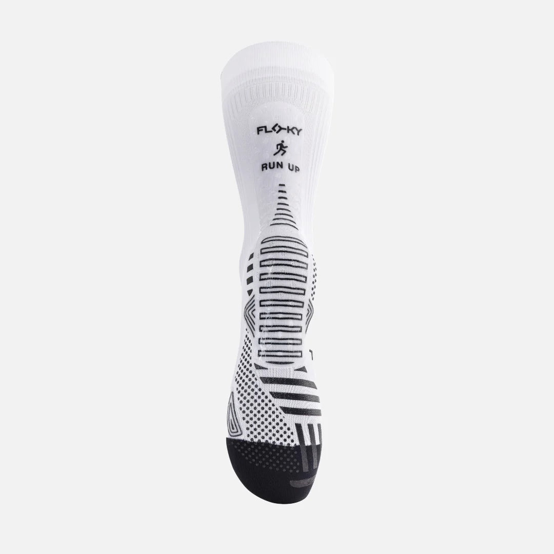 Flocky Calzino Running Trail Trekking Bianco