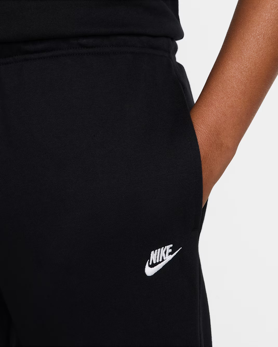 Nike Pantalone Lungo Nero French Terry con Polsino