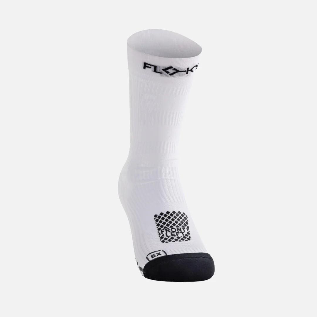 Flocky  Calzino Running Trail Trekking Bianco